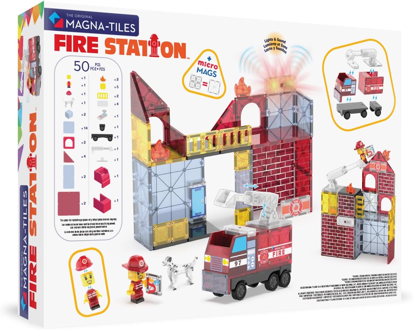 Magna-Tiles Fire Station