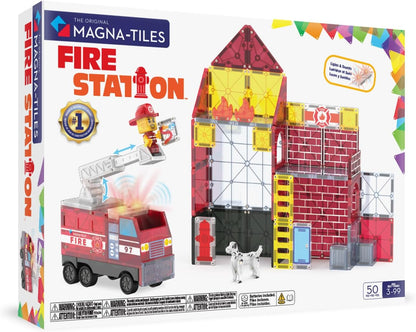 Magna-Tiles Fire Station