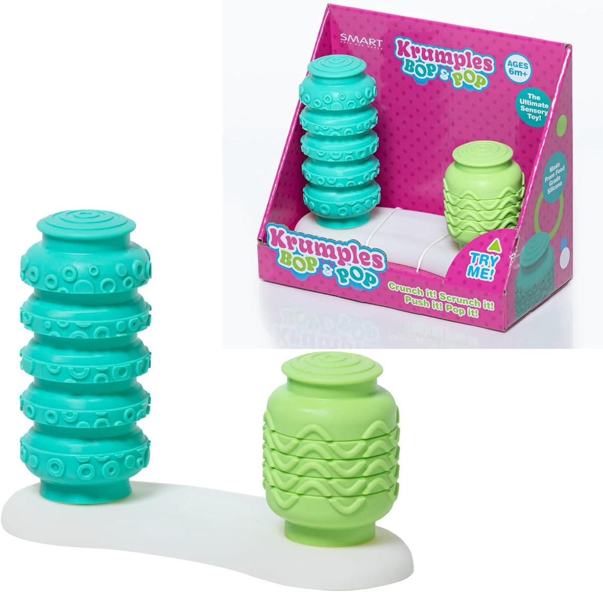 Krumples Bop & Pop Green/Teal