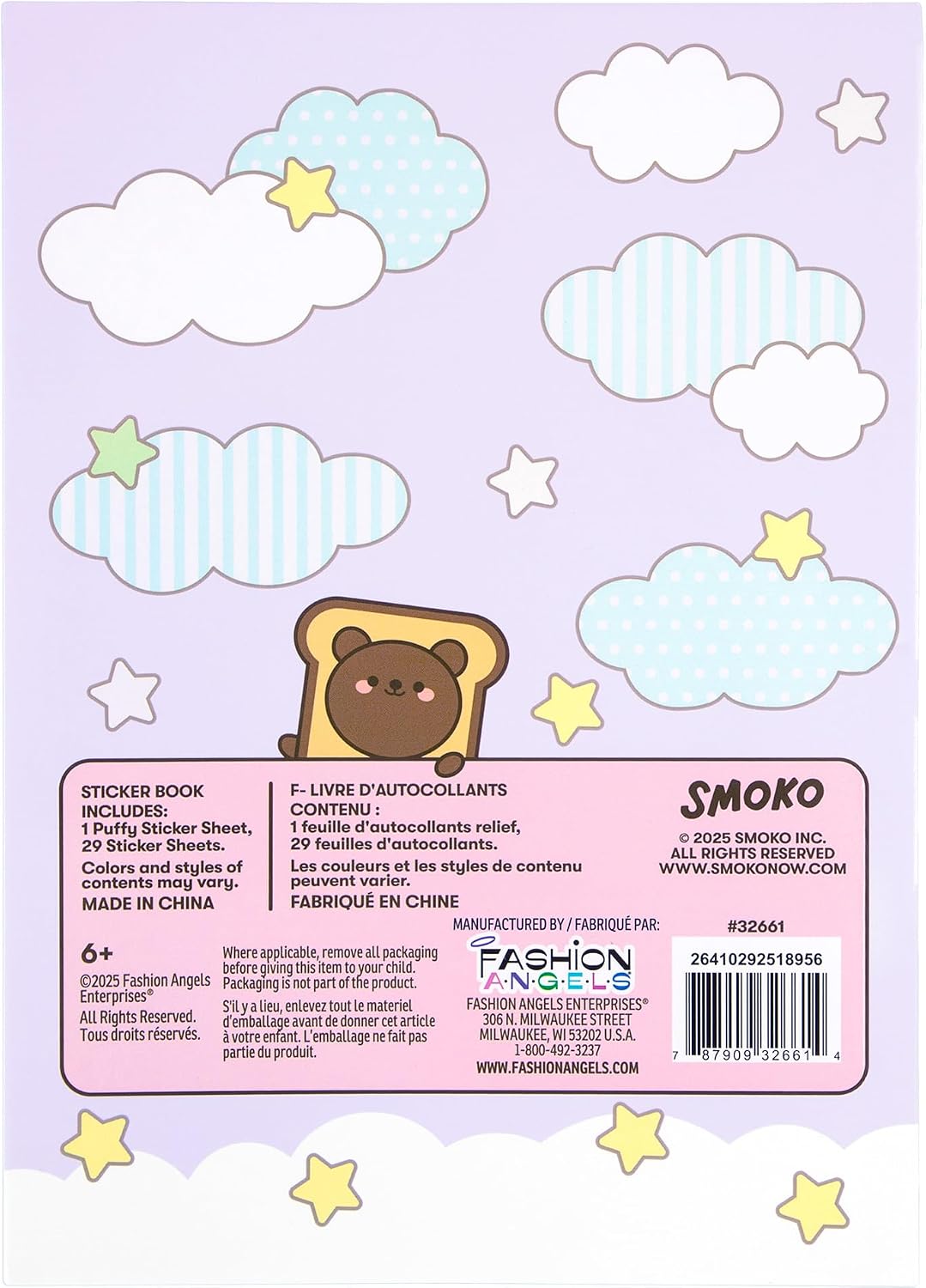 SMOKO 1000+ Sticker Book Fashion Angels
