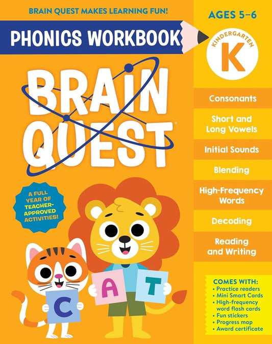 Brain Quest Kindergarten Phonics Workbook