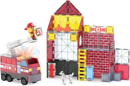 Magna-Tiles Fire Station