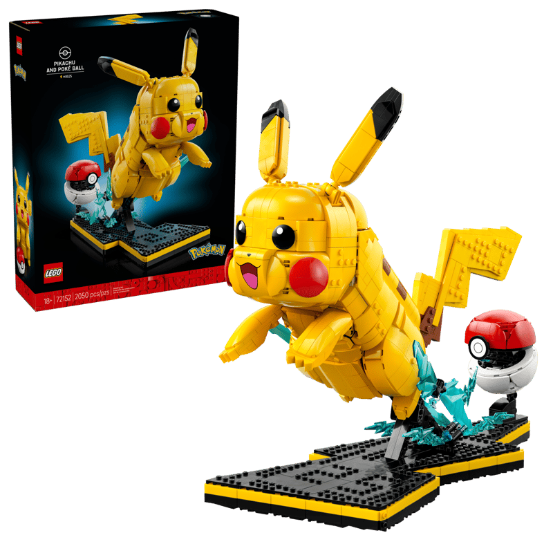 LEGO Pikachu and Pokeball