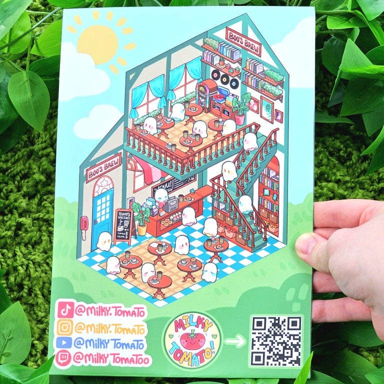 Ghost Cafe Room Sticker Sheet!