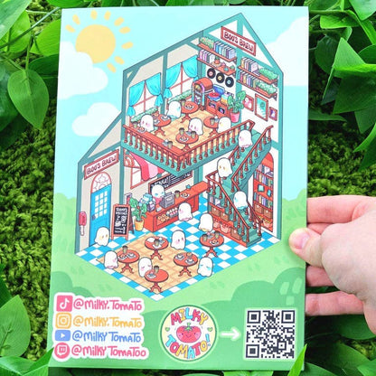Ghost Cafe Room Sticker Sheet!