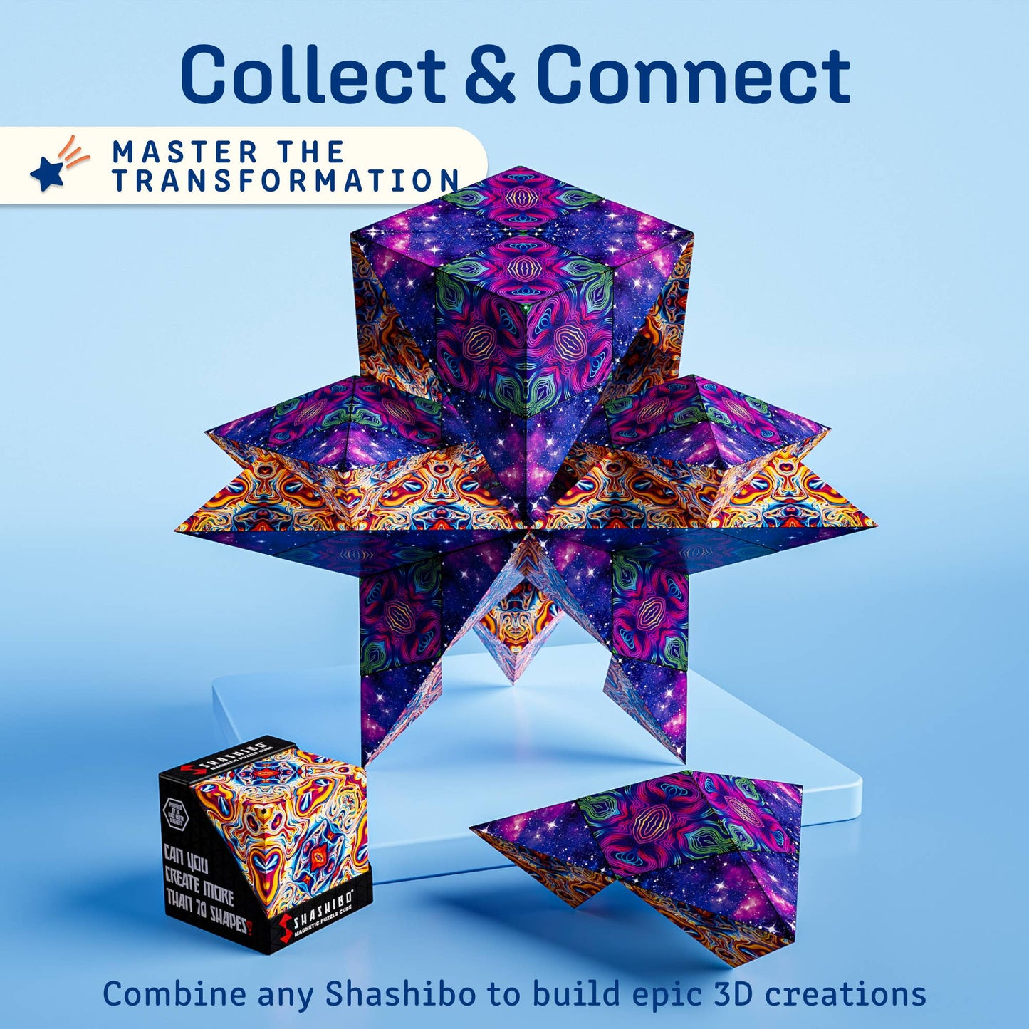 Shashibo The Chameleon Magnetic Puzzle Cube STEM STEAM MESH