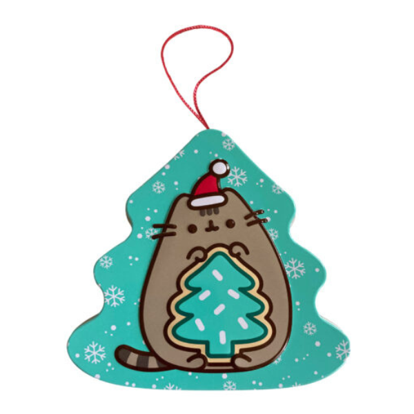 Pusheen Meowy Christmas Tree Ornament Tin 12ct Display