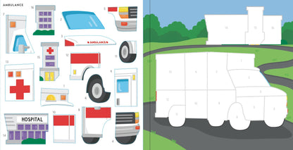 My First Color-By-Sticker Book Cars, Trucks, & Trains