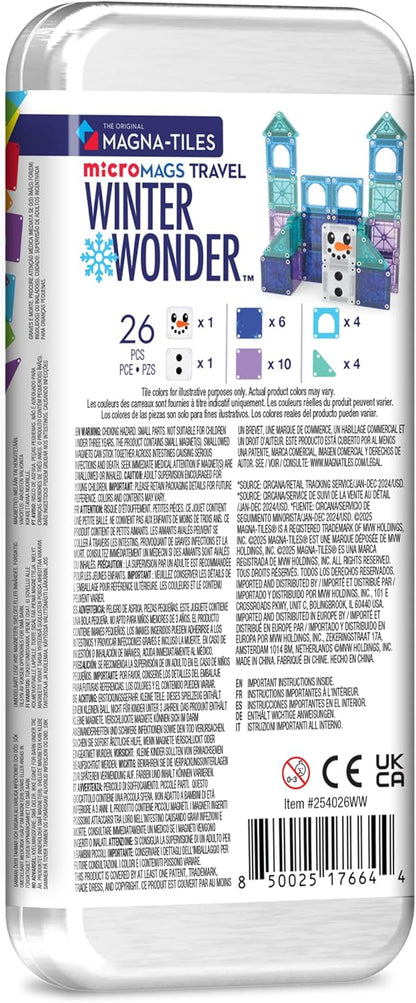 Magna-Tiles MicroMAGS Winter Wonder Travel