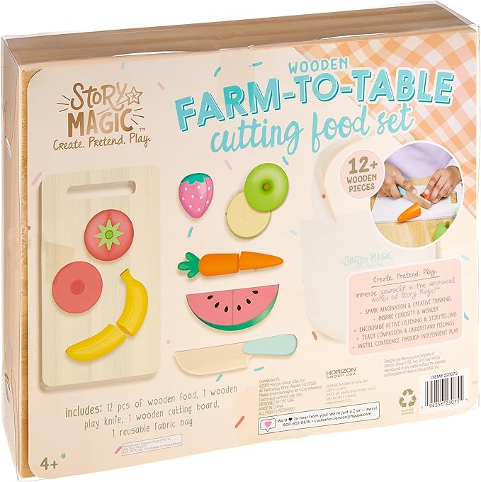 Story Magic Wooden Cutting Food Set