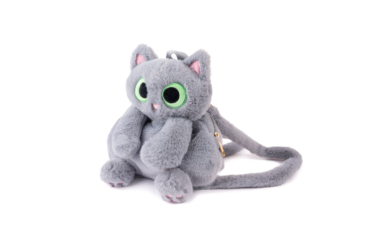 Grey Cutie Kitty Backpack