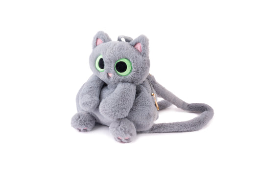 Grey Cutie Kitty Backpack