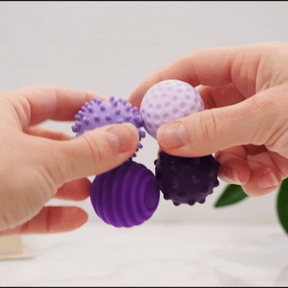 Silicone Magnetic Fidget Balls: Sapphire / 4 Pack