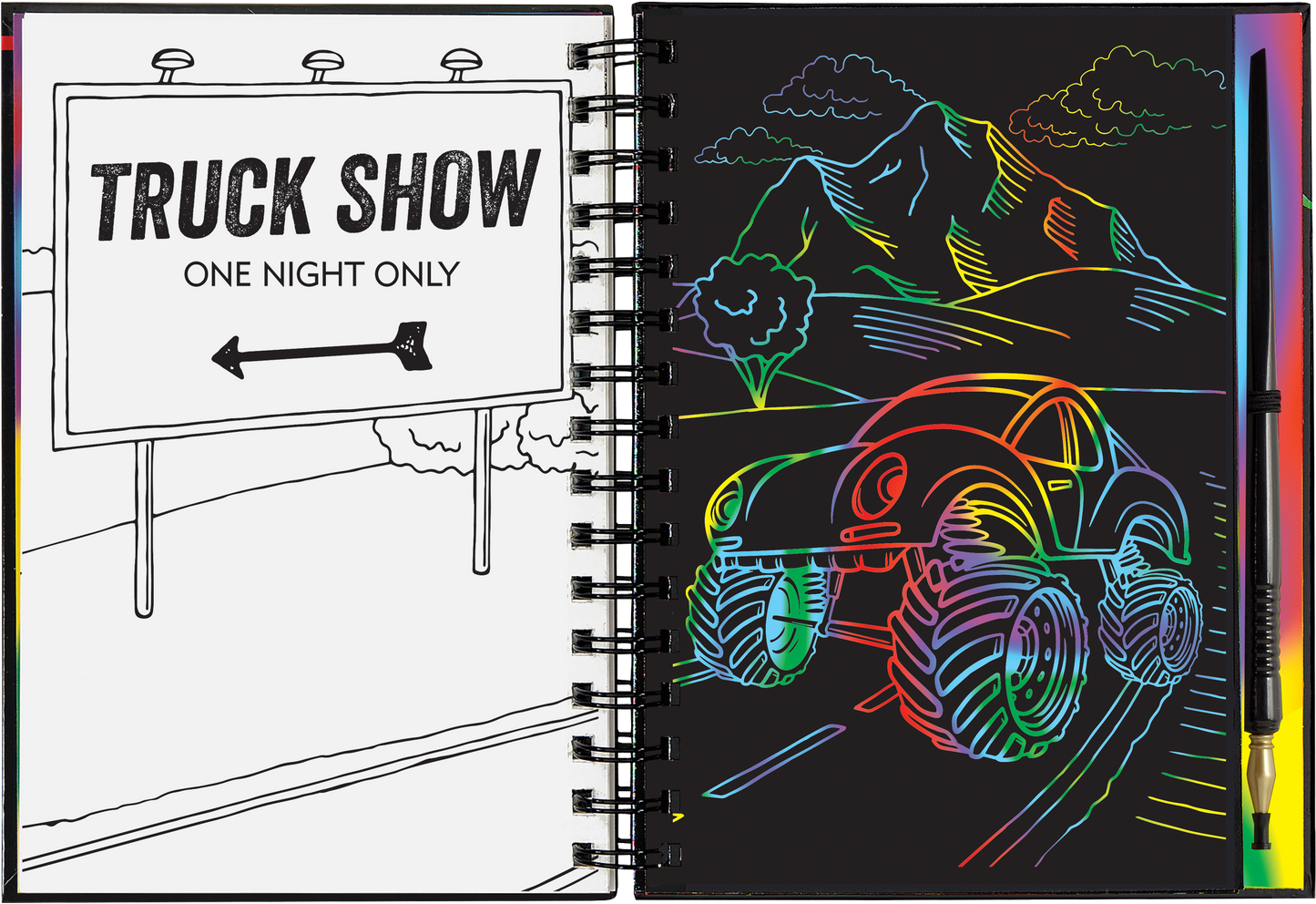 Extreme! Monster Trucks Scratch and Sketch