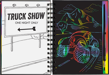 Extreme! Monster Trucks Scratch and Sketch