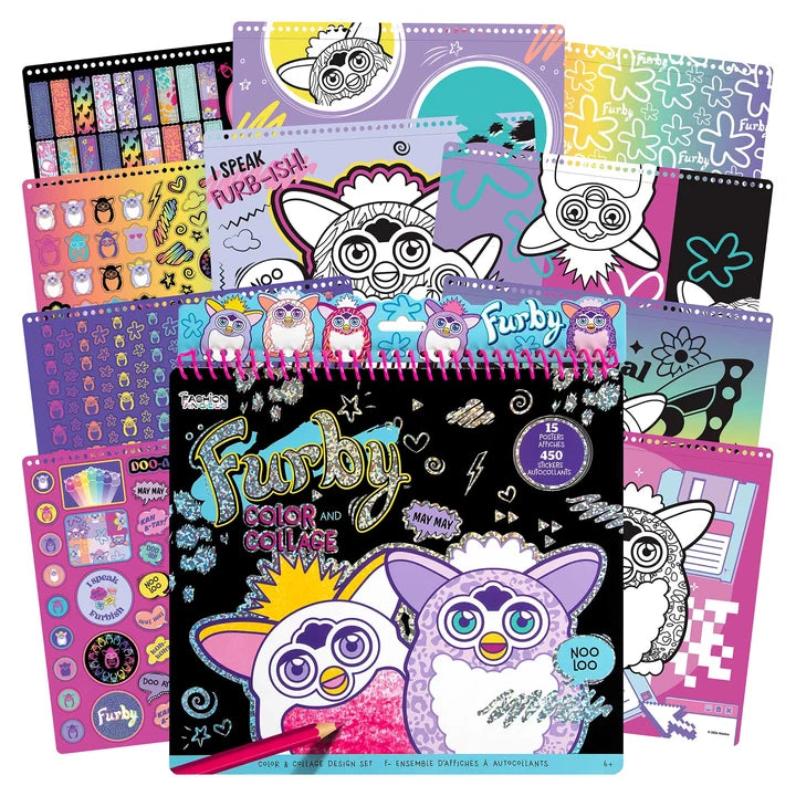 Furby Color & Collage Design Set Fashion Angels