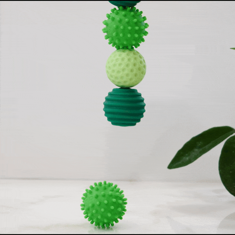 Silicone Magnetic Fidget Balls: Sapphire / 4 Pack
