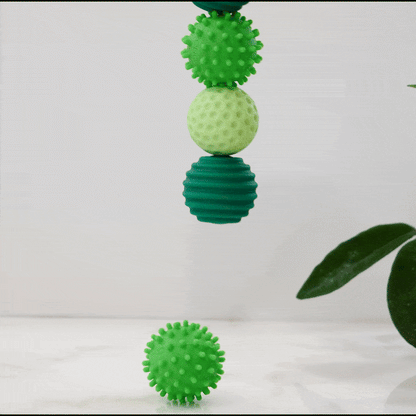 Silicone Magnetic Fidget Balls: Emerald / 4 Pack