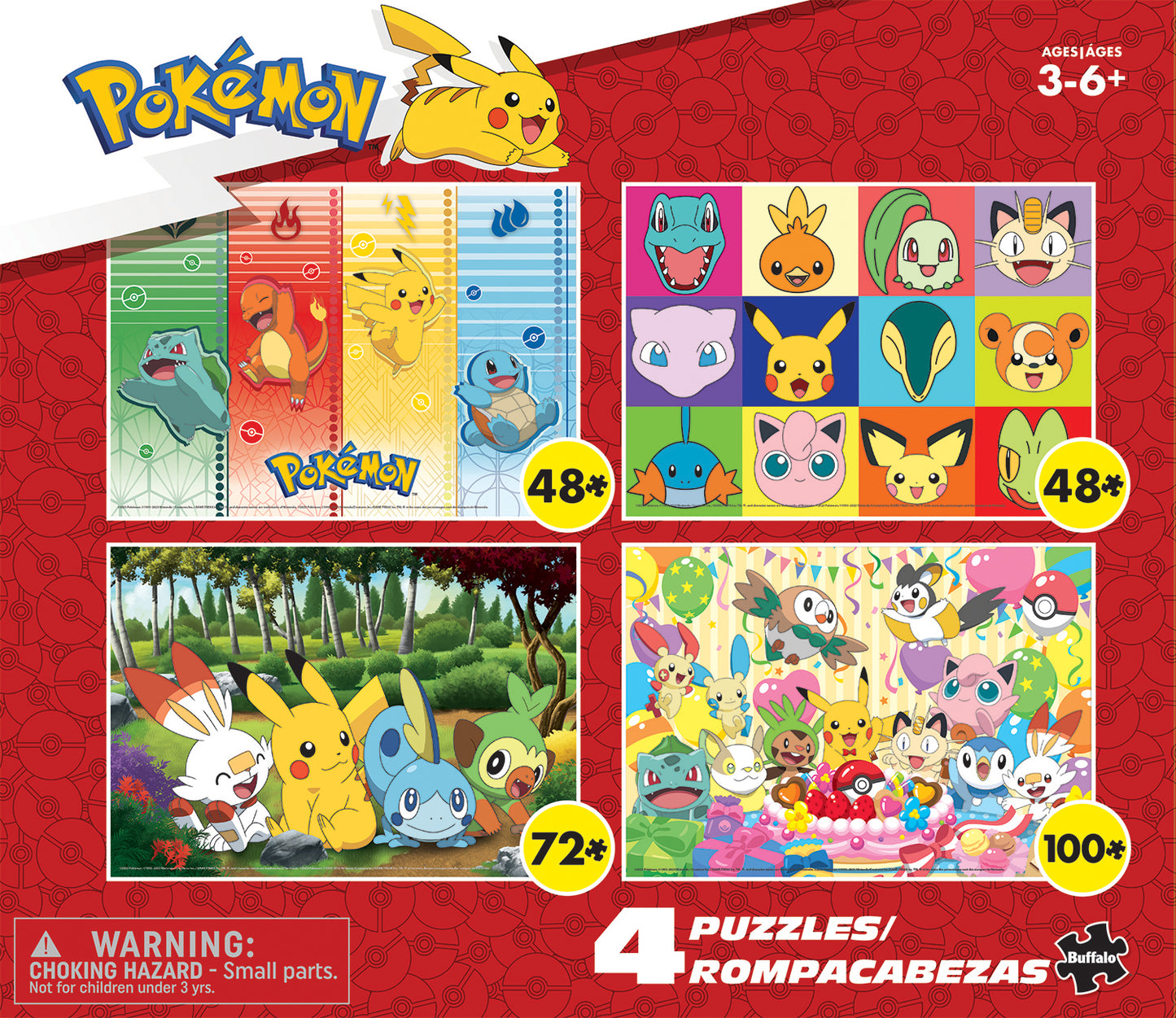 Pokemon 4 Puzzle Kids Multipack