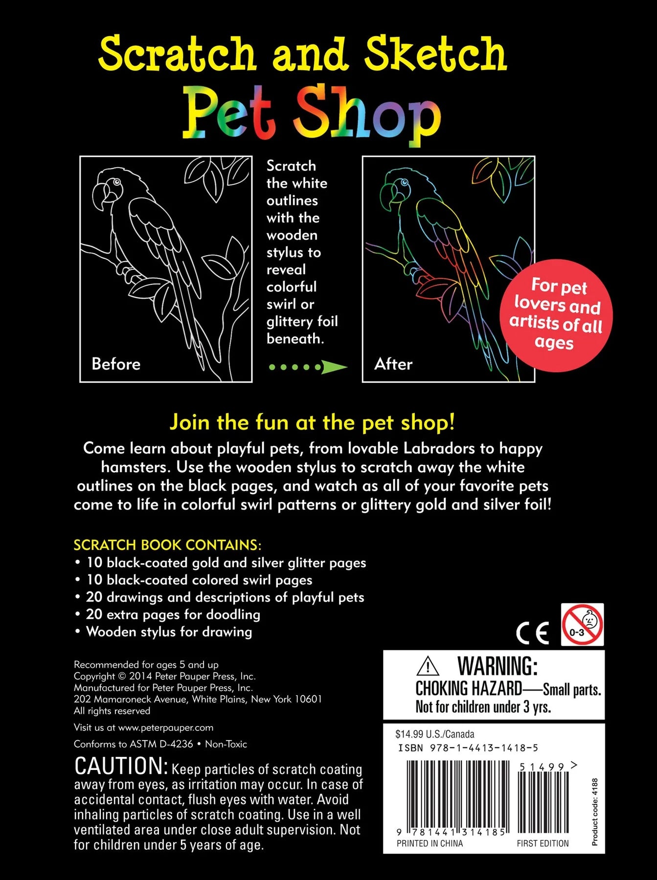 Scratch & Sketch Pet Shop