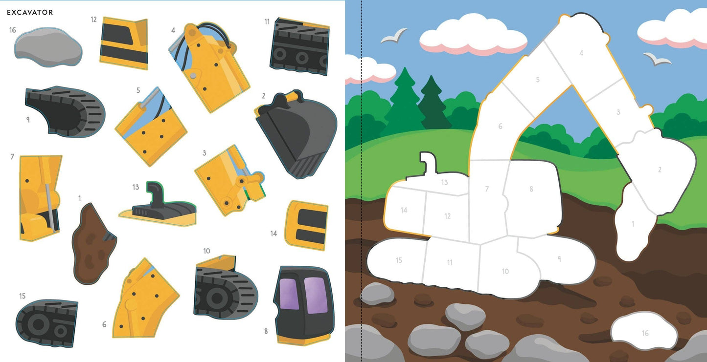 My First Color-By-Sticker Book Cars, Trucks, & Trains