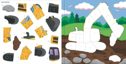 My First Color-By-Sticker Book Cars, Trucks, & Trains