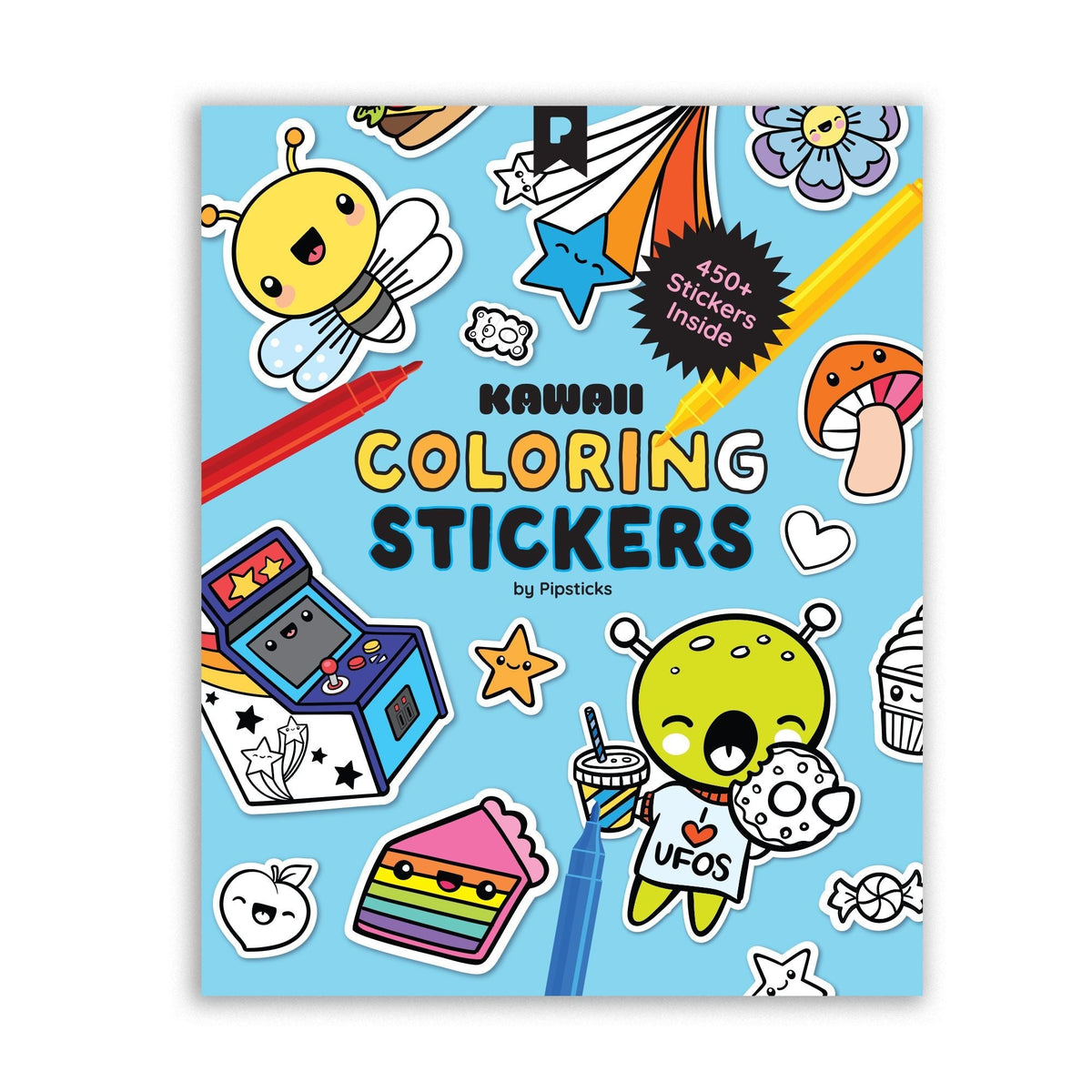 Kawaii Coloring Stickers: Volume 1