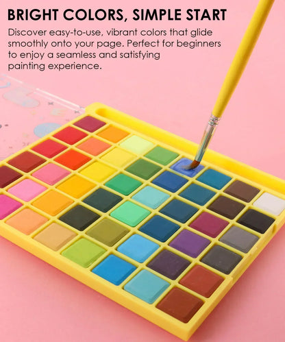 All-In-One Watercolor Set of 48 Grabie