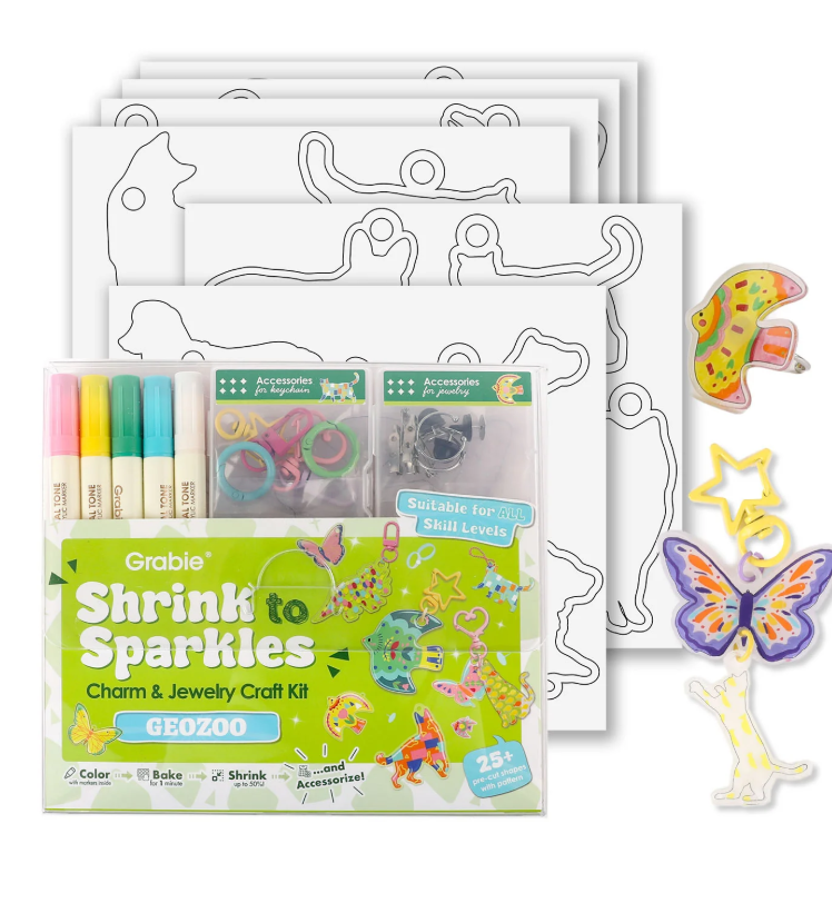 Shrink To Sparkles Craft Kit - Paws & Wings