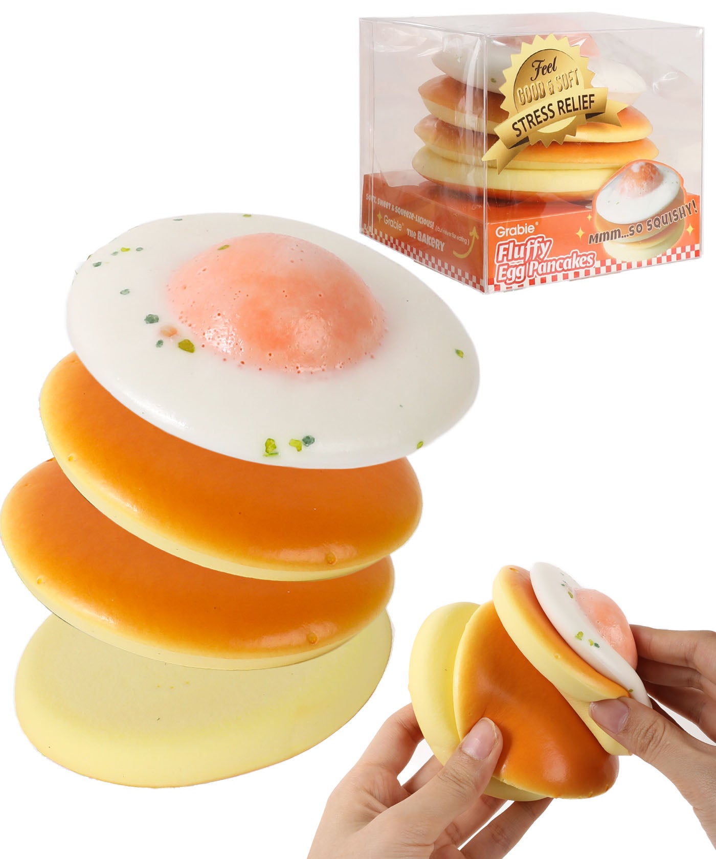 Squishy Fluffy Egg Pancake Grabie