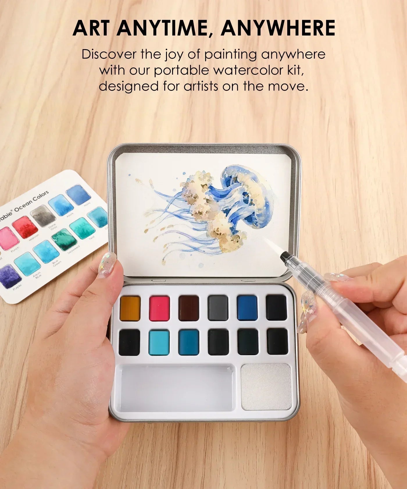 Watercolor Pocket Set, Ocean Colors Grabie