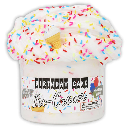 Birthday Cake Ice Cream Slime