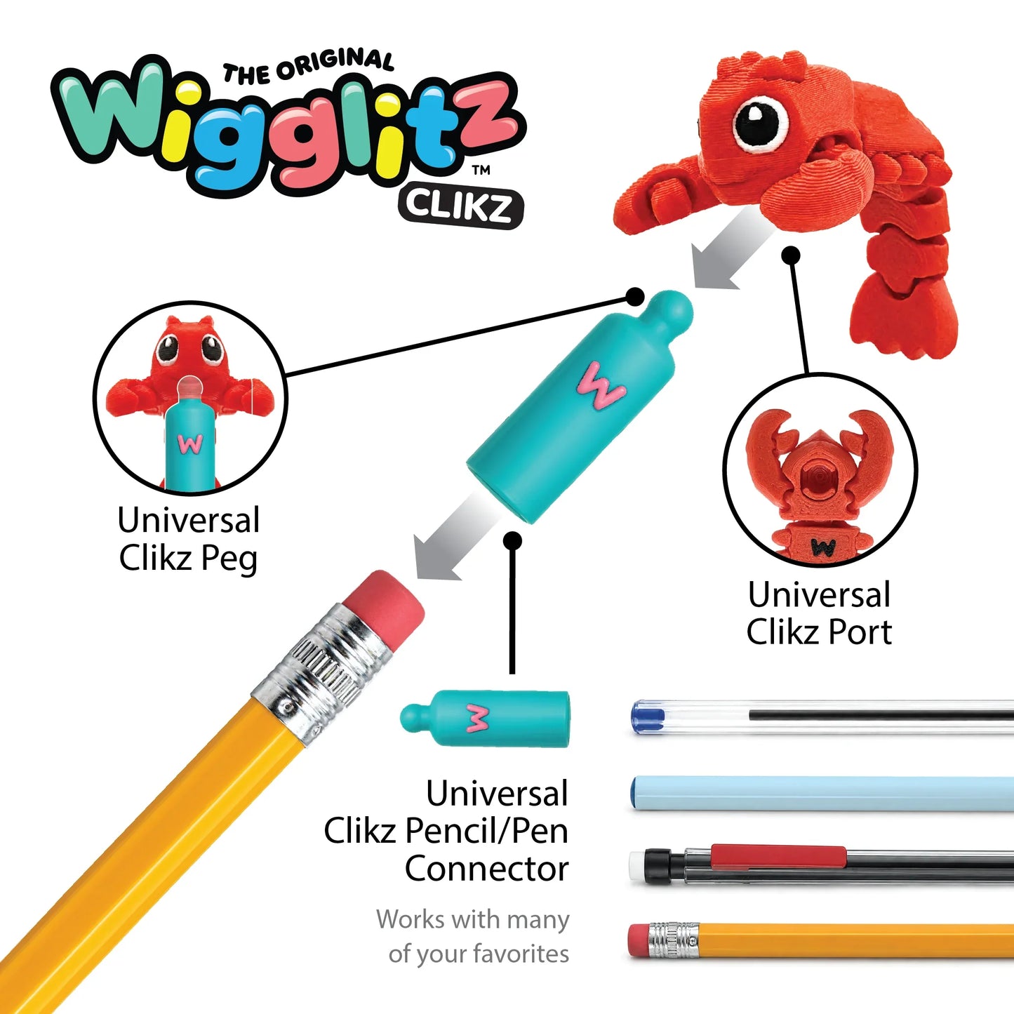 The Original Wigglitz Clikz Pencil