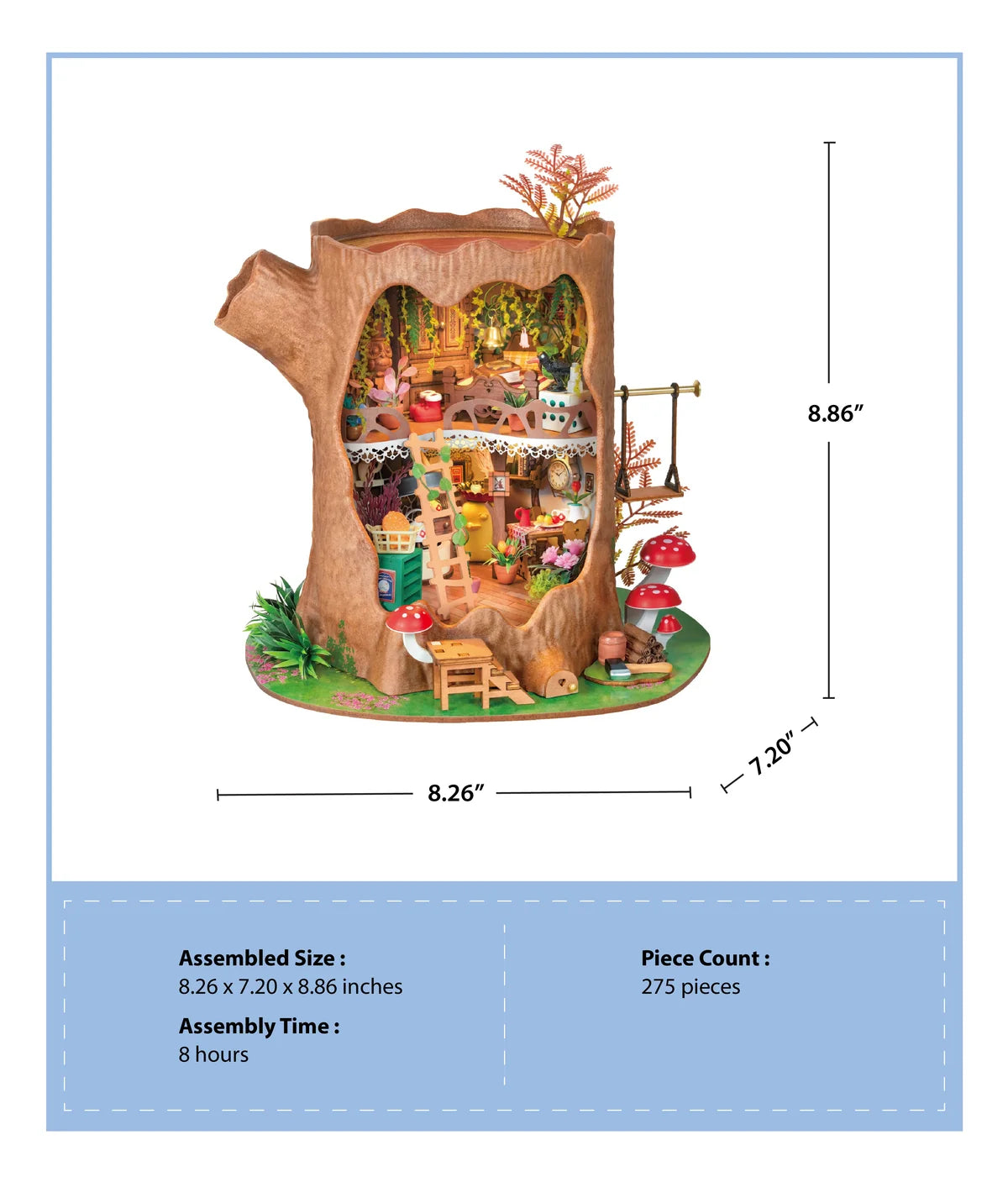 Fairytale Tree House DIY Miniature House Kit