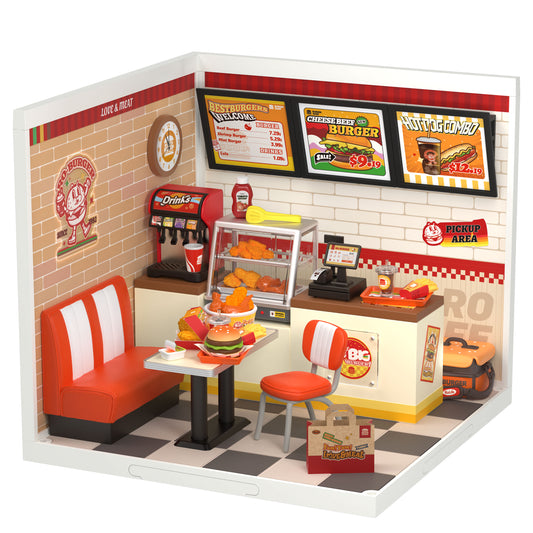 Yum Yum Burger DIY Miniature House Kit