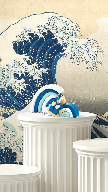 Hokusai Great Wave Blocks Hape