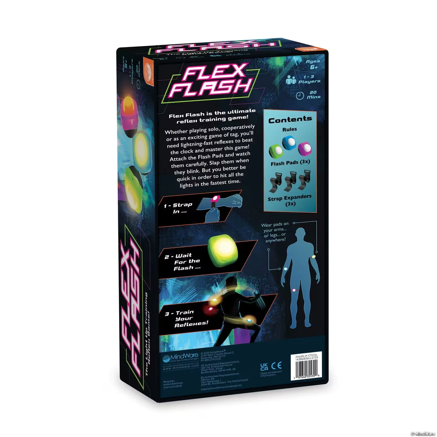 Flex Flash Light Up Reflex Game Mindware