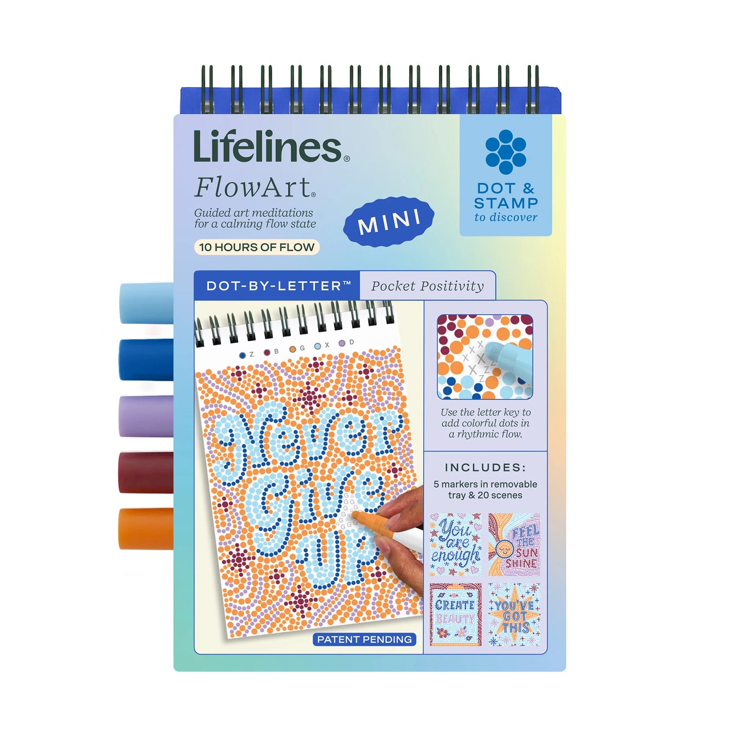 FlowArt Mini: Dot-By-Letter, Pocket Positivity Lifelines