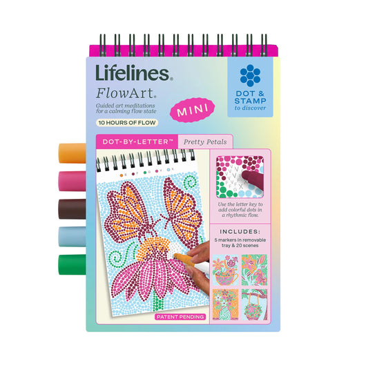 FlowArt Mini: Dot-By-Letter, Pretty Petals Lifelines