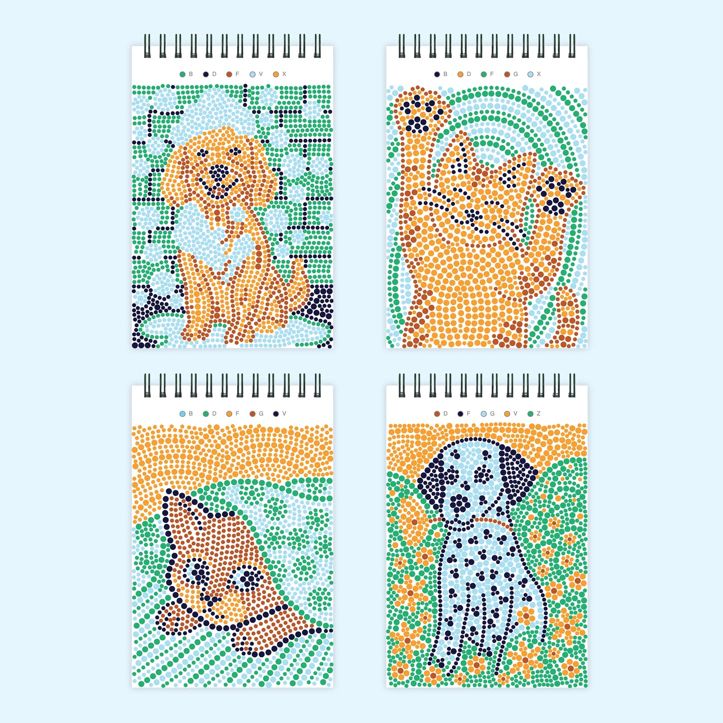 FlowArt Mini: Dot-By-Letter, Furry Friends Lifelines