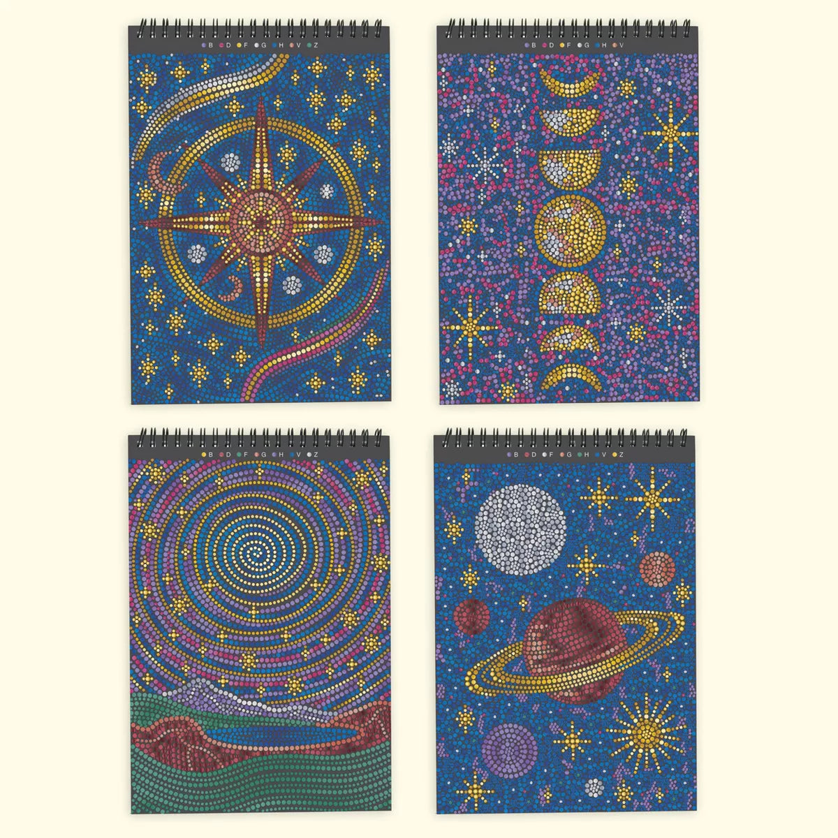 FlowArt: Dot-By-Letter, Into the Galaxy Metallic Lifelines