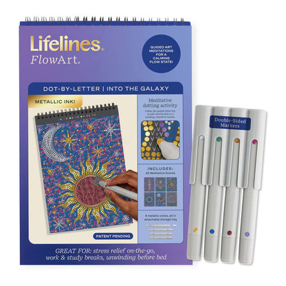 FlowArt: Dot-By-Letter, Into the Galaxy Metallic Lifelines