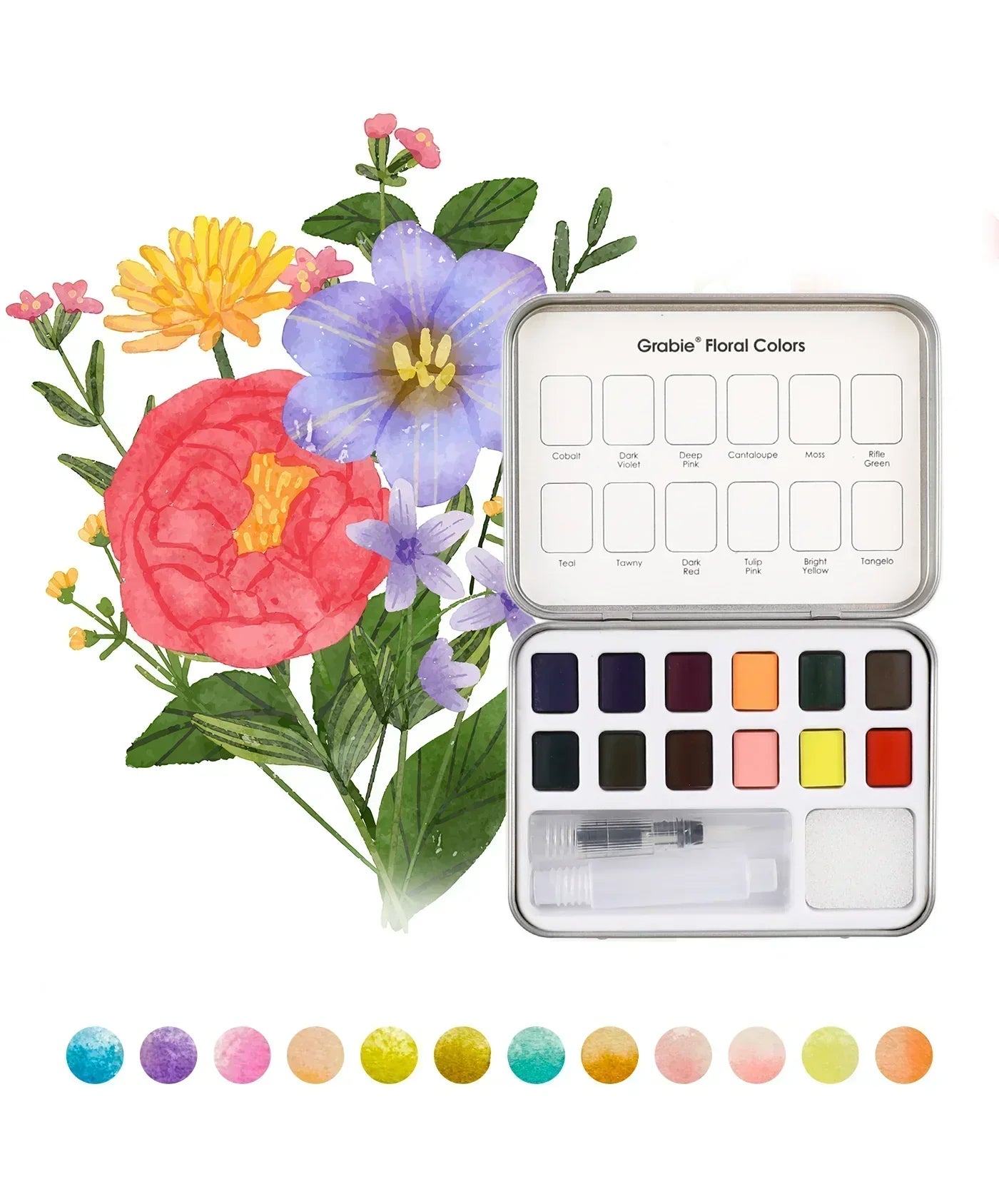 Watercolor Pocket Set, Floral Colors Grabie