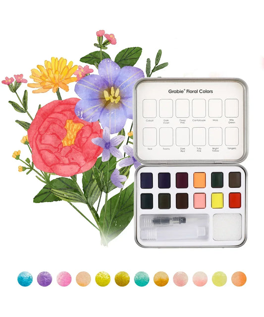 Watercolor Pocket Set, Floral Colors Grabie