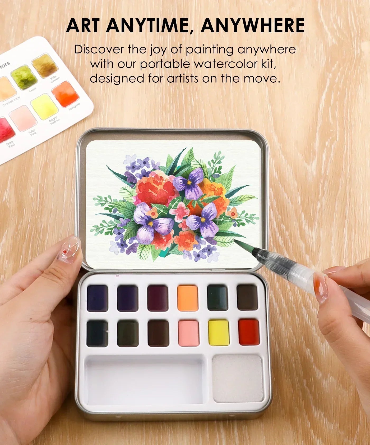 Watercolor Pocket Set, Floral Colors Grabie