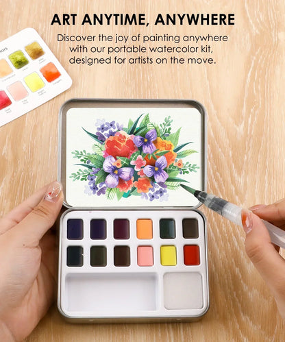 Watercolor Pocket Set, Floral Colors Grabie