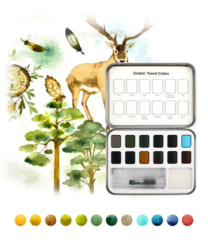 Watercolor Pocket Set, Forest Colors Grabie