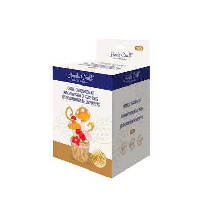 DIY Chenille Mushroom Cupcake Kit