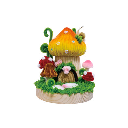 DIY Chenille Mushroom House