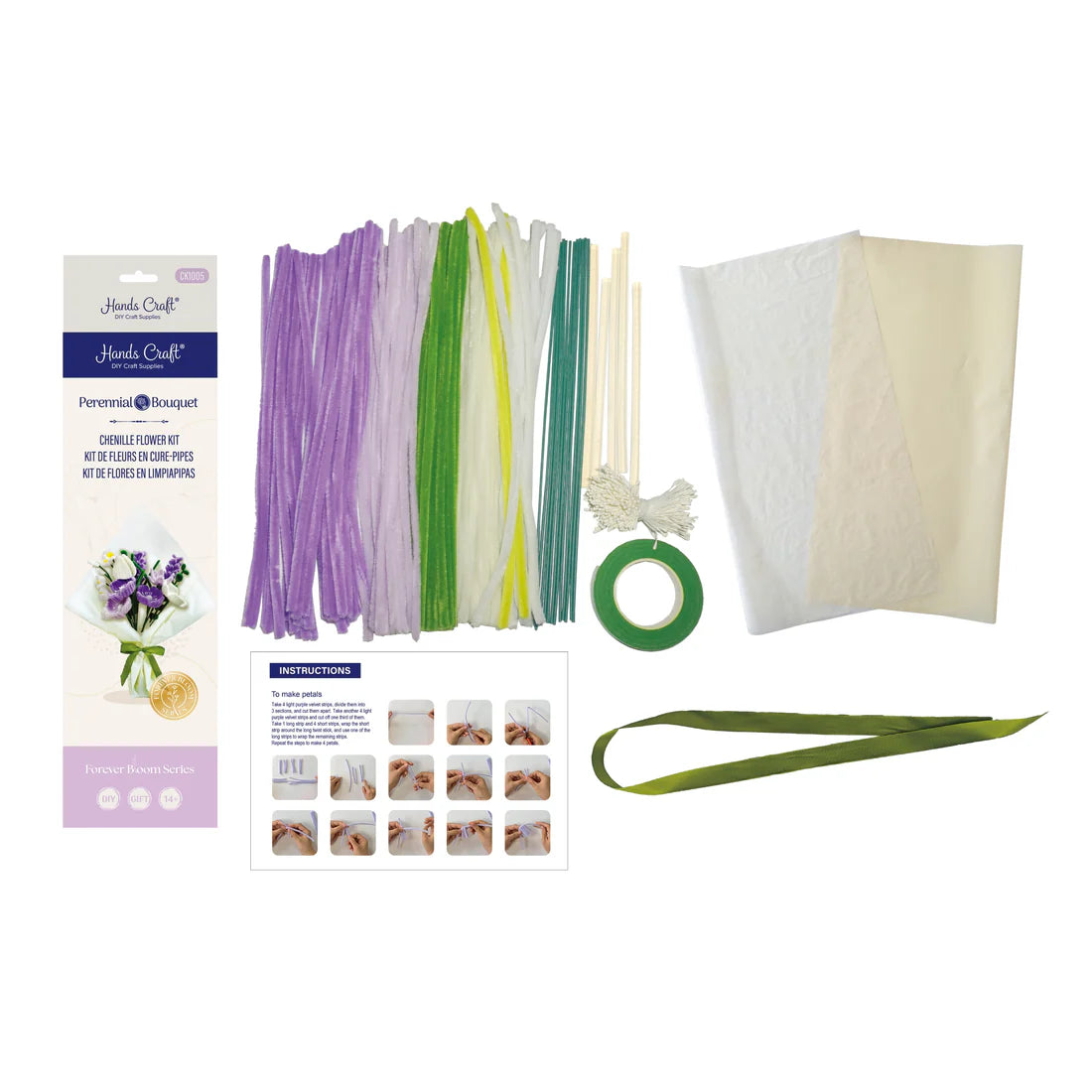 DIY Chenille Flower Bouquet Mix